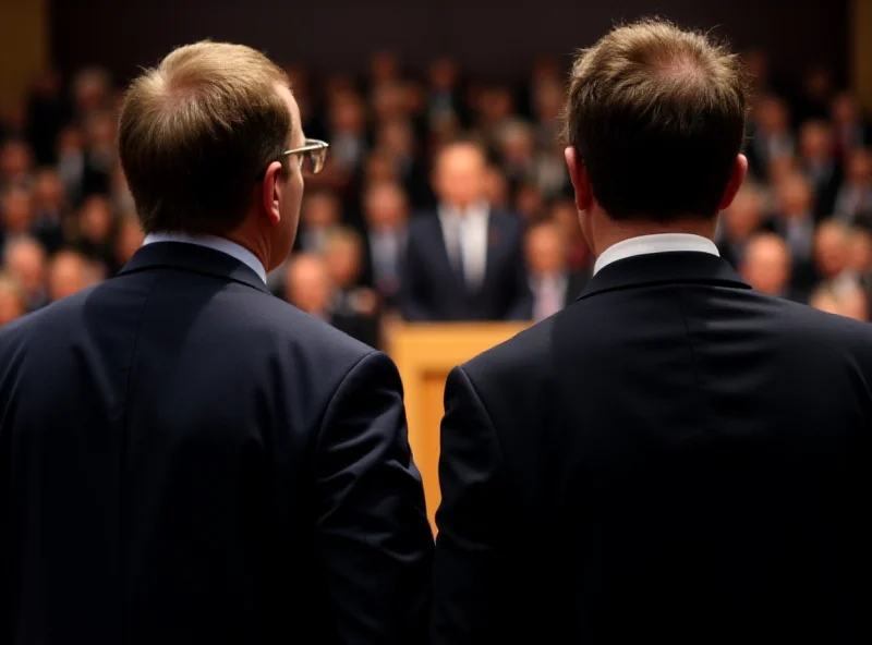 Björn Höcke and Stefan Möller at an AfD party conference