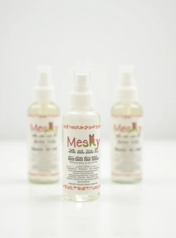 A 3-pack of Messy Kids Stain Remover Spray on a white background.