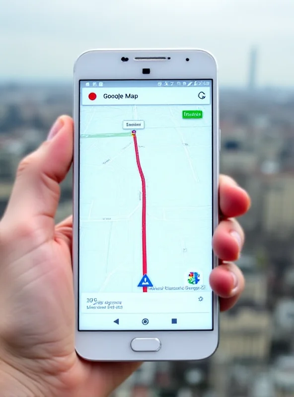 Google Maps showing directions on a phone lock screen.