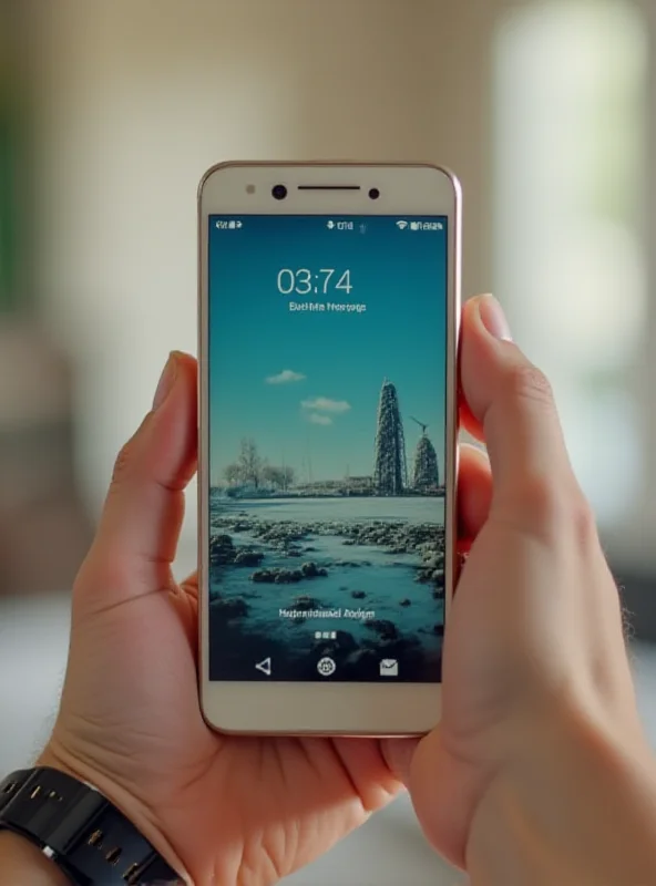 An older Android phone being used with LineageOS displayed on the screen.