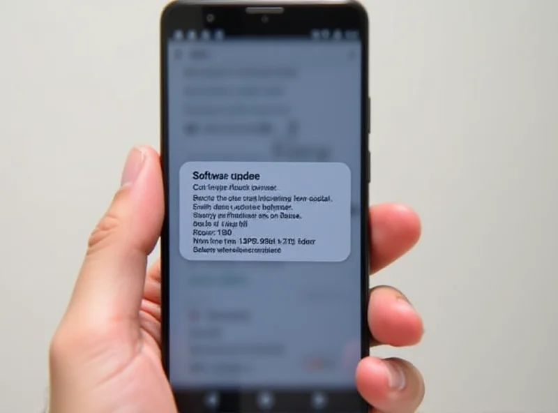 Screenshot of an Android Pixel phone displaying the software update screen.