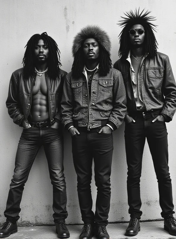 Black and white photo of Angie Stone in her younger years with The Sequence.