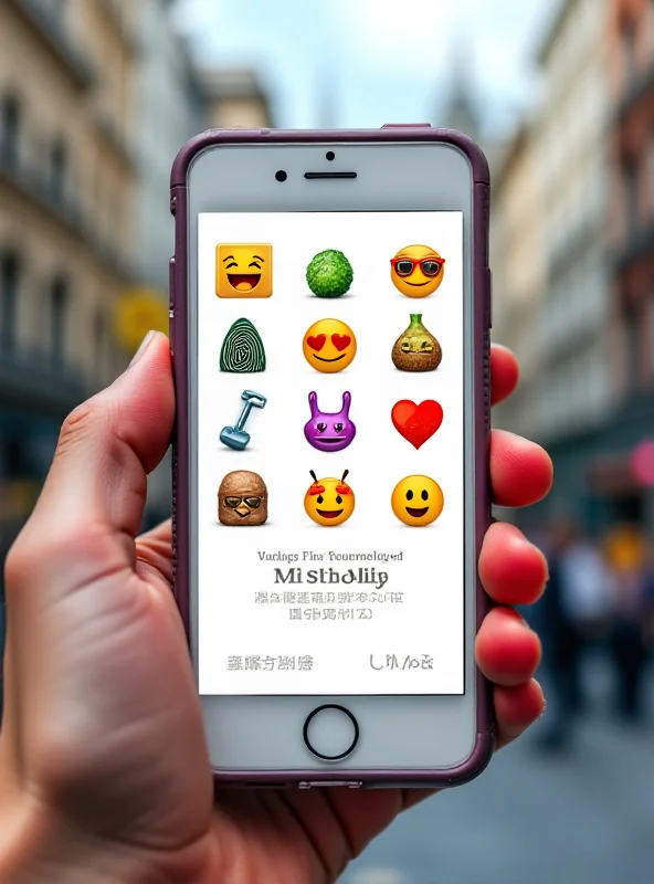 A variety of colorful and expressive emojis displayed on a smartphone screen.