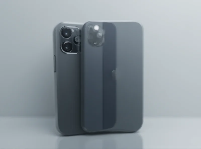 Rendering of the iPhone 17 Pro Max next to the iPhone 16 Pro Max, highlighting the slight difference in thickness.