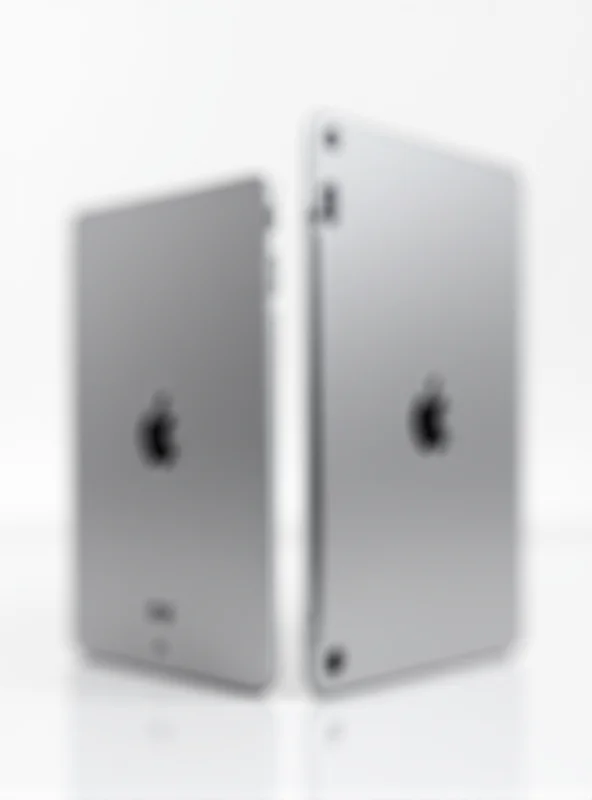 Two iPads side by side, 2022 and 2025 models