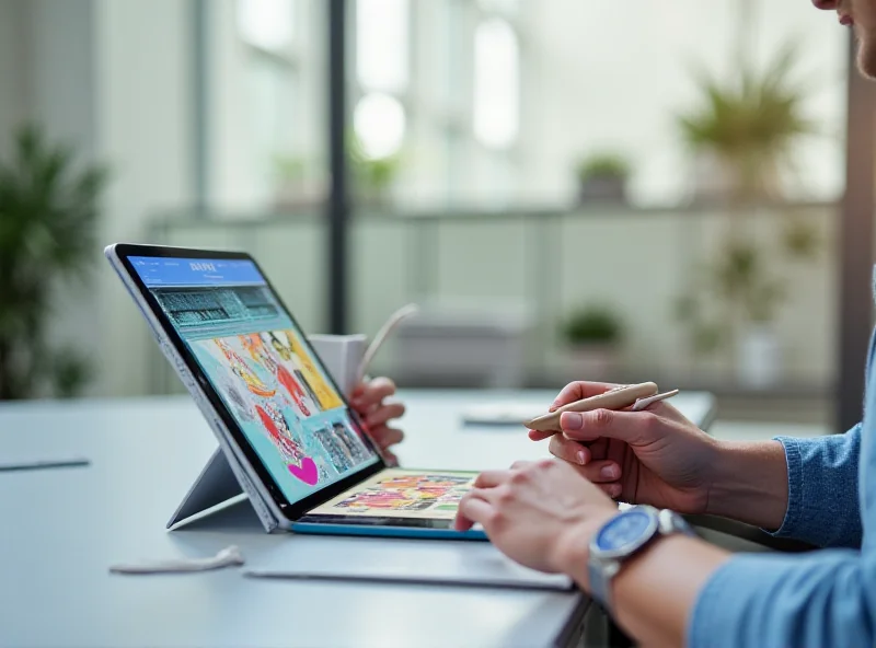 A person using a new iPad Air with a stylus, showcasing its sleek design and vibrant display.