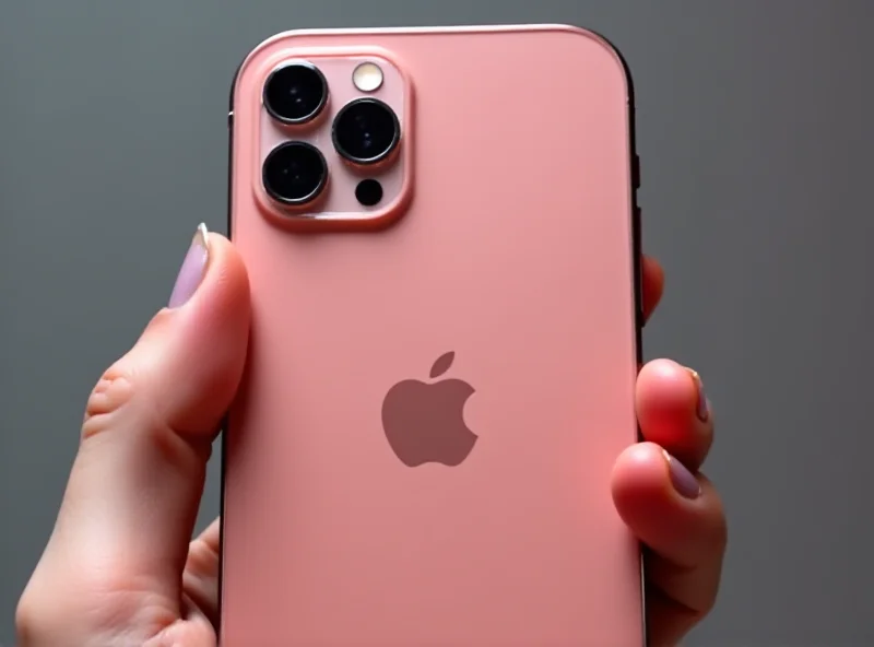 Close-up of the iPhone 16e showing its sleek design.
