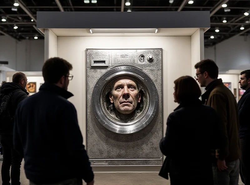 Installation art depicting a political theme at ARCO.