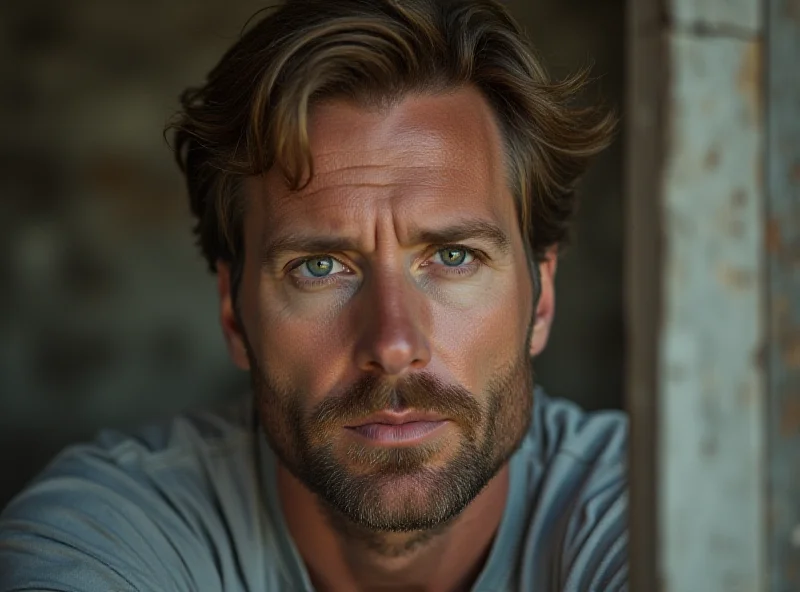 Armie Hammer looking introspective