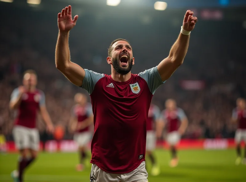 Marco Asensio celebrating a goal for Aston Villa.