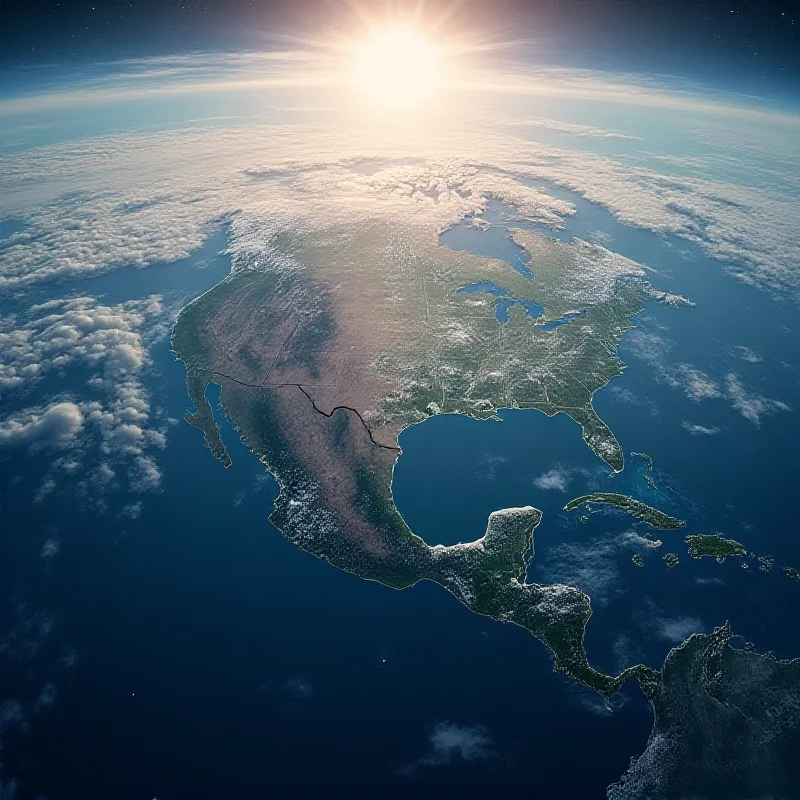 Artistic representation of Earth from space