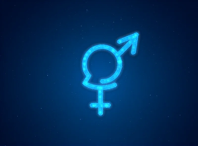A stylized representation of the Venus symbol moving backwards in a night sky filled with stars.