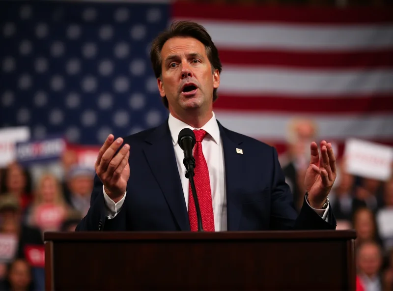 Tom Cotton giving a speech at a rally.