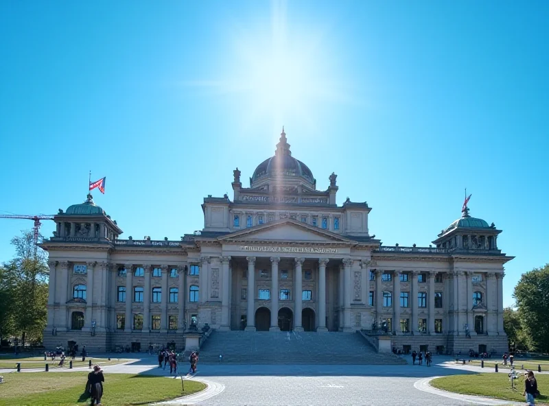The Swedish Parliament building in Stockholm, Sweden on a sunny day.