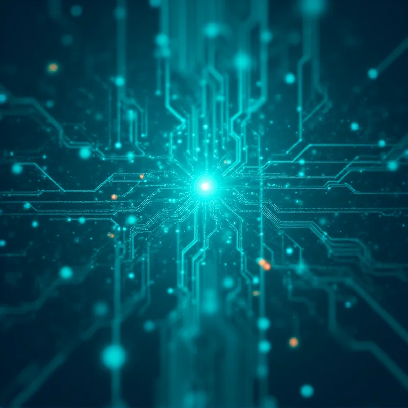 An abstract image representing government technology infrastructure.