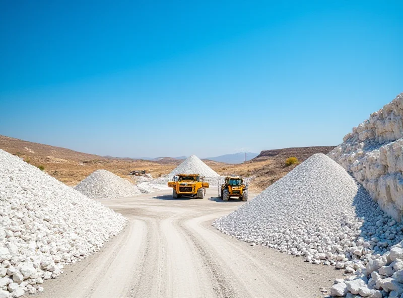 Limestone quarry in Azerbaijan