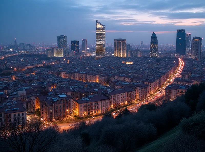 Azerbaijan's skyline with modern buildings and traditional architecture