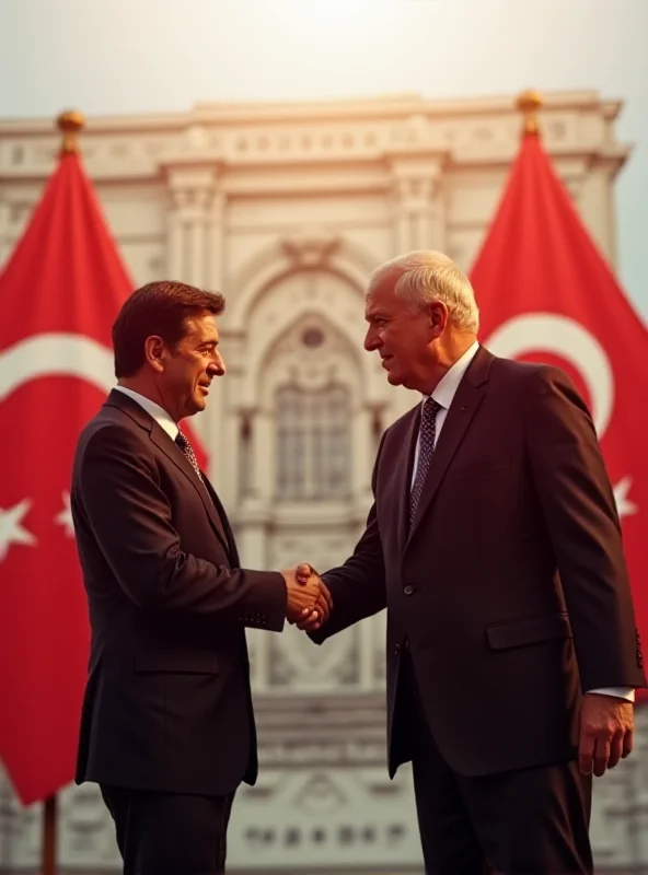 Azerbaijani and Turkish flags flying together in front of a historic building.
