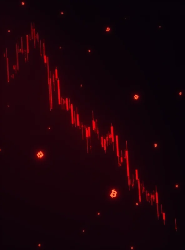 Dramatic graph showing a steep downward trend in cryptocurrency values