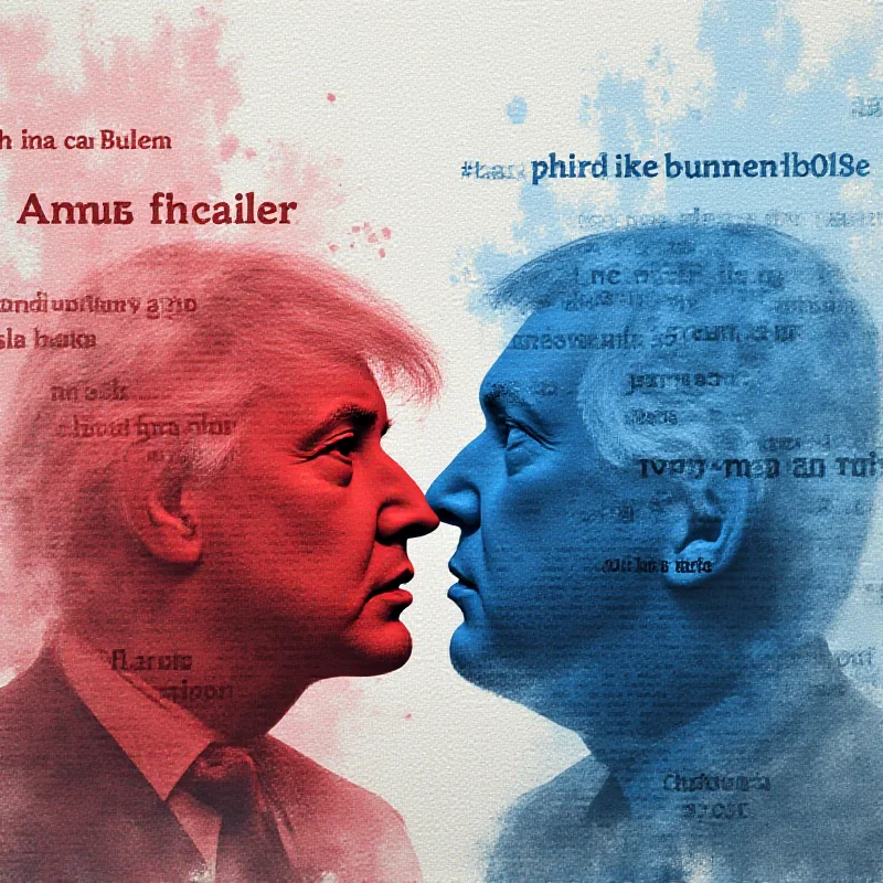 Abstract image representing conflicting narratives and news headlines.