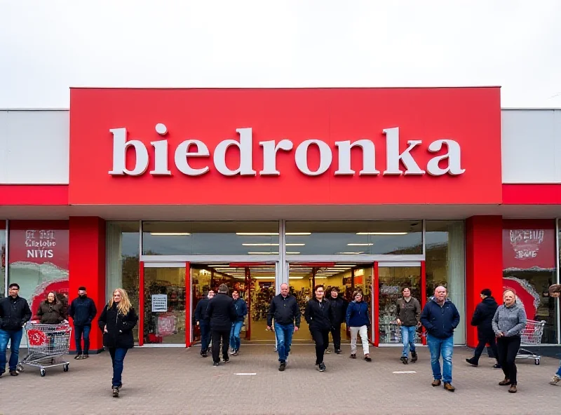 Exterior of a Biedronka store in Slovakia