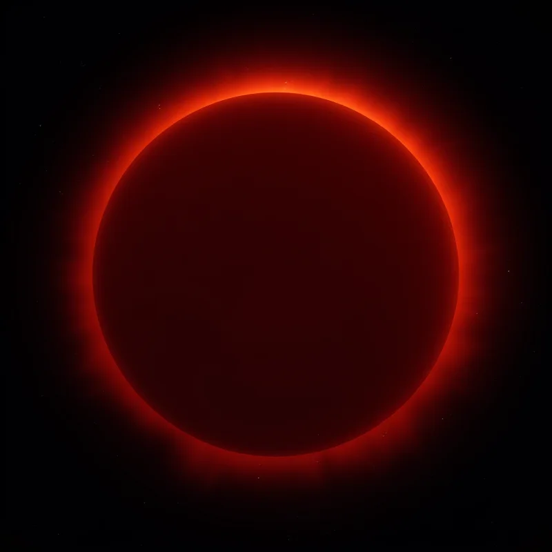 Illustration of a total lunar eclipse