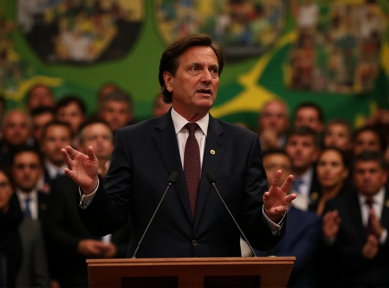 Jair Bolsonaro giving a speech