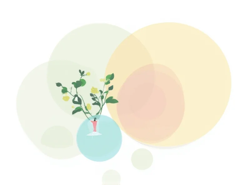 Infographic illustrating TAM, SAM, and SOM with circles, a plant, and a businessperson.