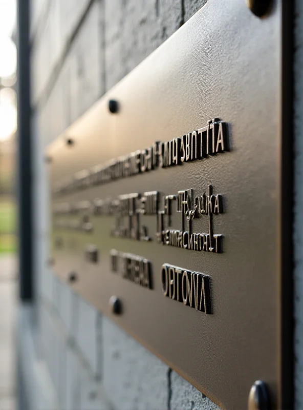 A close-up of a newly unveiled memorial plaque on a building. The plaque is dedicated to the victims of a terrorist attack and includes their names and dates.