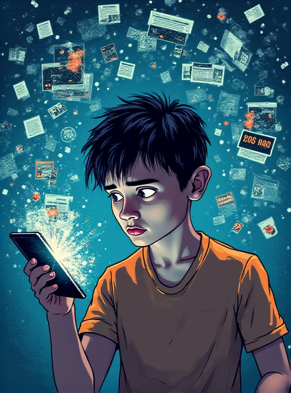 A worried person looking at a phone