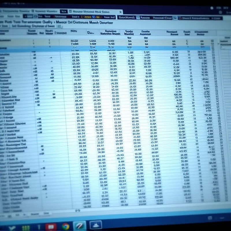 A detailed spreadsheet showing baseball statistics and player performance metrics.