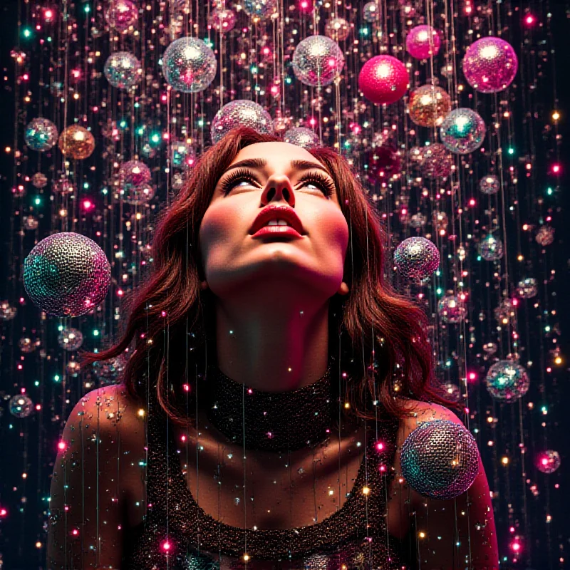 Abstract image representing the different musical styles present on Lisa's album 'Alter Ego' merging together.