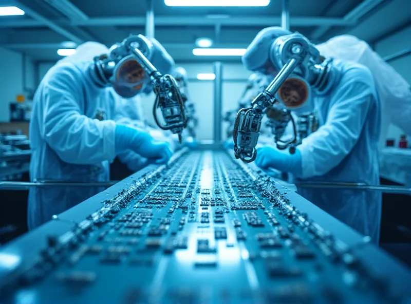 Electronic chip manufacturing facility.