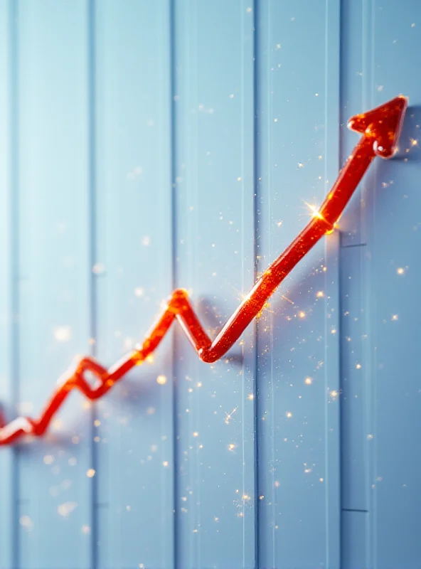 A graph showing upward growth trend for a stock.