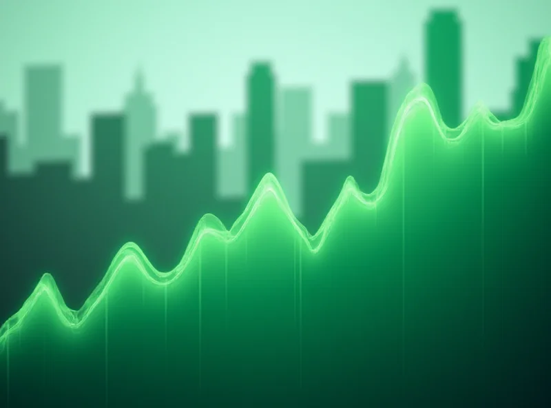Stock market chart showing upward trend for Power Co. of Canada