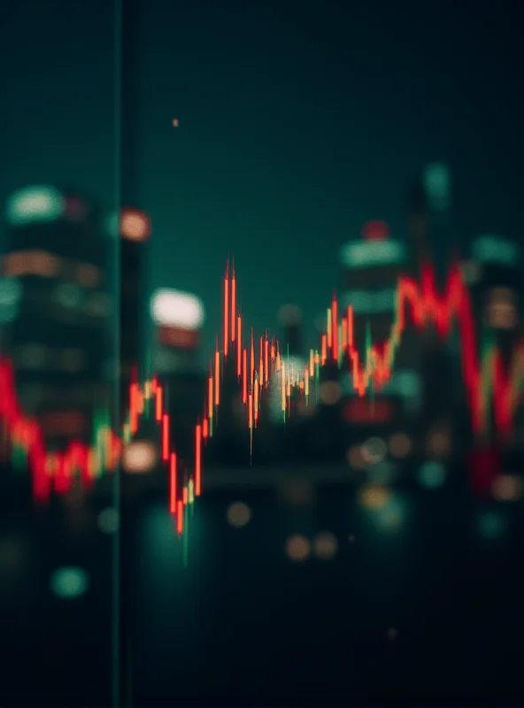 A graph showing fluctuating stock prices over time, representing market volatility.