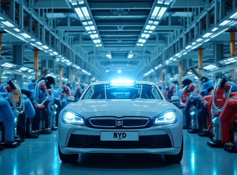 BYD electric car production line