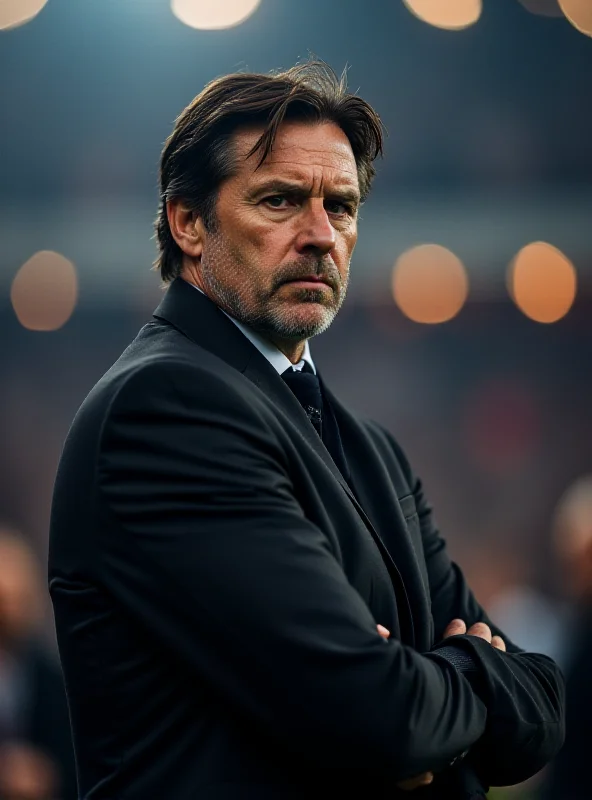 Mikel Arteta, Arsenal manager, looking determined on the sidelines during a Champions League match.