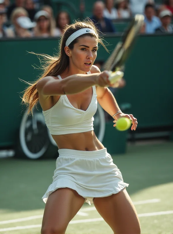 Mirra Andreeva hitting a forehand during a tennis match.