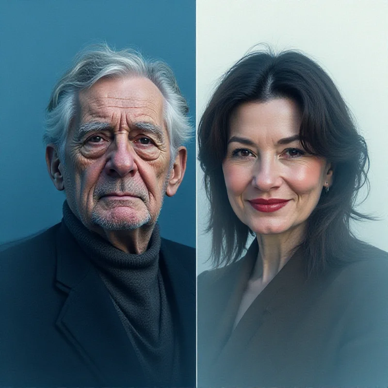A split image showing Boris Spassky and Mirra Andreeva, representing the passing of a legend and the rise of a new star.