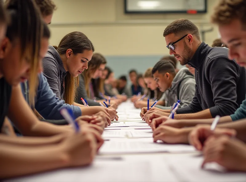 Parents voting on language policy in Valencia, Spain