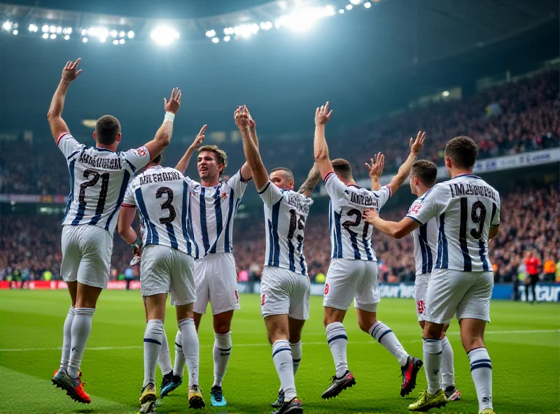 Arminia Bielefeld players celebrating a goal