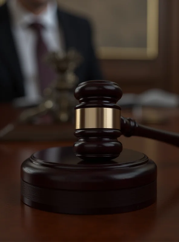 A gavel resting on a wooden sound block in a parliament setting, bathed in soft light. The background is blurred, suggesting a sense of formality and importance.
