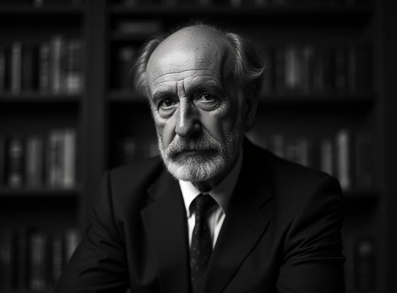 Portrait of Tomáš Garrigue Masaryk in deep thought