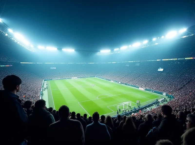 A football stadium filled with fans
