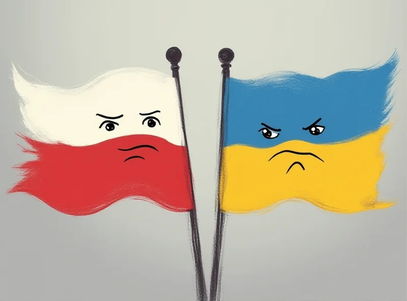 Illustration of Czech and Ukrainian flags side-by-side, subtly frowning.