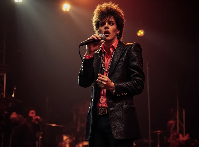 David Johansen performing with the New York Dolls in the 1970s