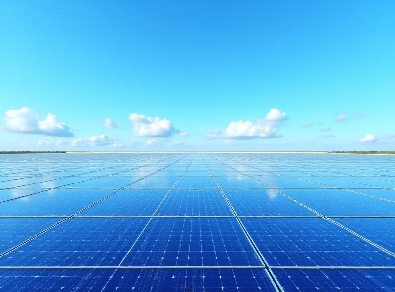 Solar panels on a big-box store roof