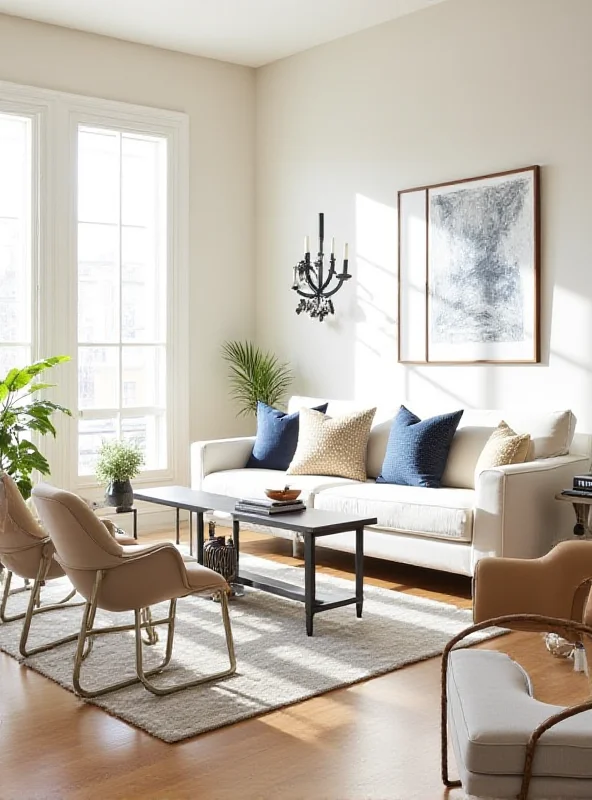 Stylish living room with Wayfair furniture