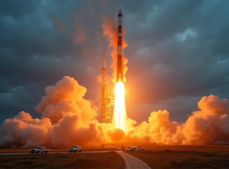 Rocket exploding shortly after liftoff
